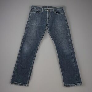 Mens Levis 508 Indigo Blue Denim Jeans Straight Leg Washed Faded Size 32x29